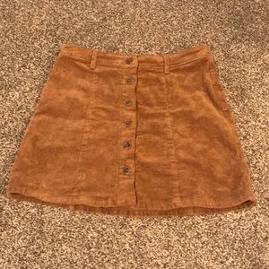 corduroy camel colored skirt